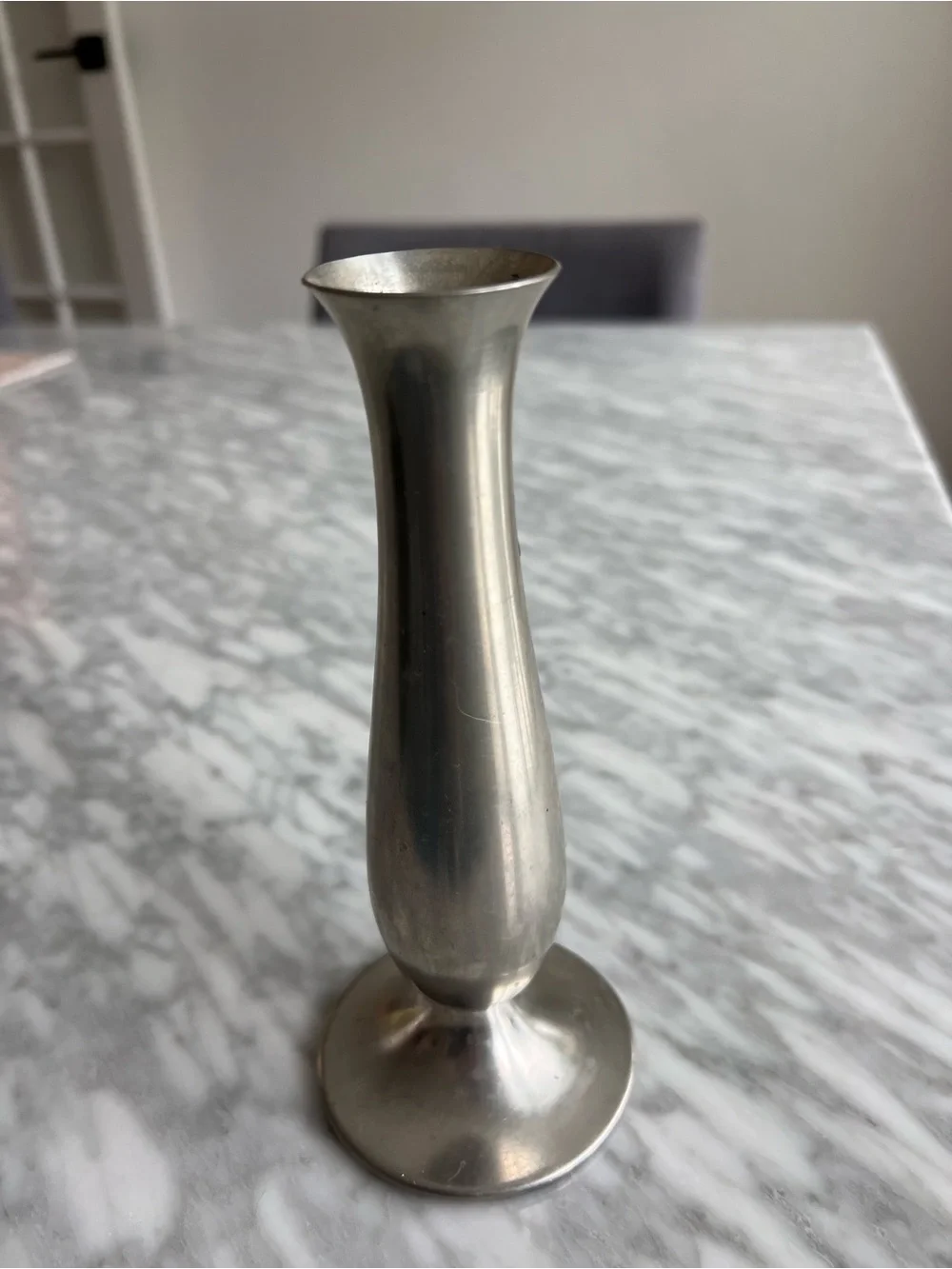 Vintage Pewter Bud Vase - Daalderop Made in Holland